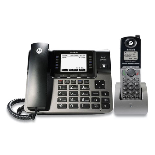 ML1250 - Motorola 1-4 Line Corded/Cordless Phone System 1 Handset/Silver