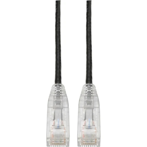 N201-S6N-BK - Tripp Lite Cat6 UTP RJ45 Gigabit Snagless Molded Slim Patch Cable