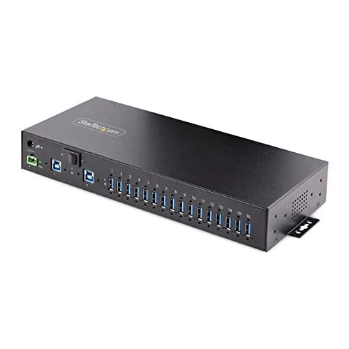 5G16AINDS-USB-A-HUB - StarTech 16-Port Industrial USB 3.0 Hub 5Gbps