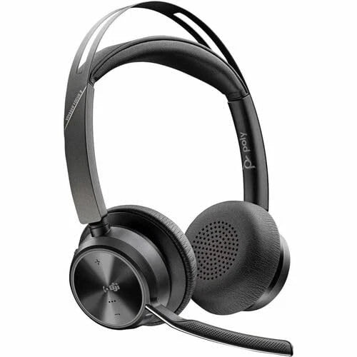 9T9J4AA-AC3 - Plantronics Poly Voyager Focus 2 Microsoft Teams USBC-C Headset + USB-C/A Adapter