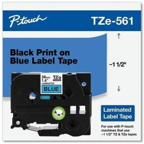 TZE561CS - Brother TZe Standard Adhesive Laminated Labeling Tape on