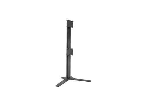 1065-K3F120B - Chief Adjustable Standing Mounted Array Dual 1x2 Table Stand Black