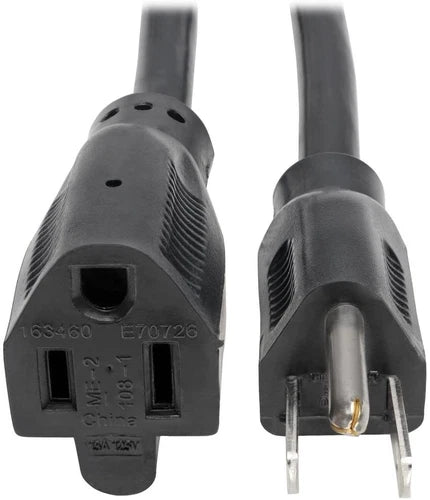 P024015 - Tripp Lite 15ft 14AWG 5-15P 5-15R 15A Power Cord Extension Cable