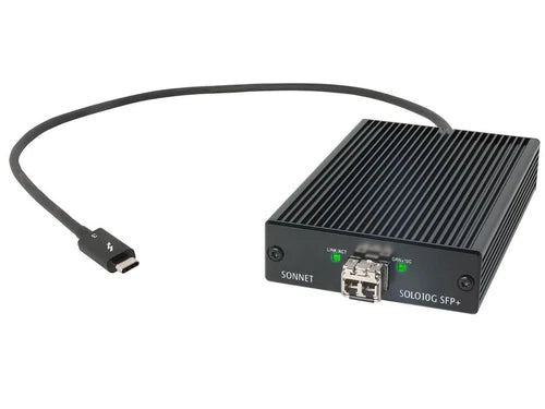 SOLO10G-SFP-T3 - Sonnet Solo10G SFP+ Thunderbolt 3 to 10Gb Ethernet Adapter