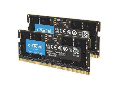 CT2K64G56C46S5 - Crucial 128GB 2 x 64GB 262-Pin DDR5 SO-DIMM DDR5 5600 PC5 44800 Laptop Memory