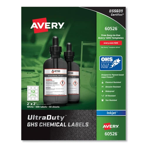 60526 - Avery UltraDuty GHS Chemical Labels
