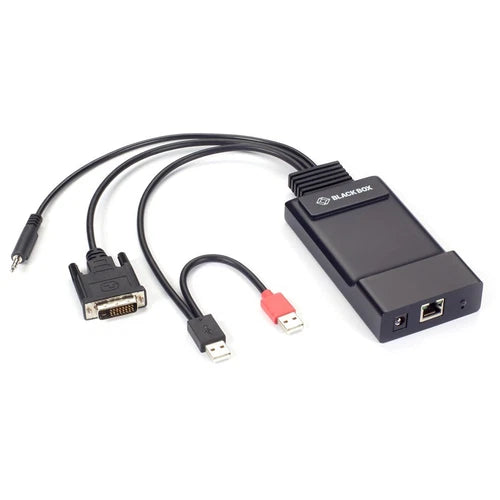 EMD200DVT - Black Box Emerald Zero U DVI KVM-over-IP Transmitter Single Head HD USB-HID Audio 12-in.