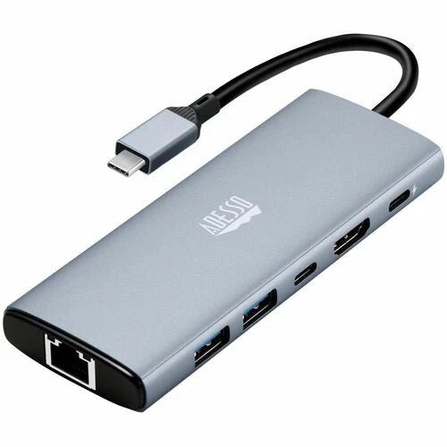 AUH-4035 - Adesso 7 in 1 Docking Station Supports USB C to x1 4K HDMI 3x USB-A 3
