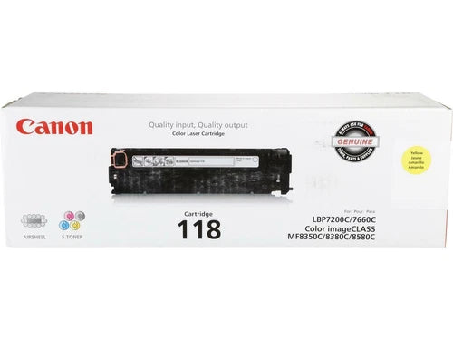 2659B001 - Canon 118 Toner Cartridge Yellow