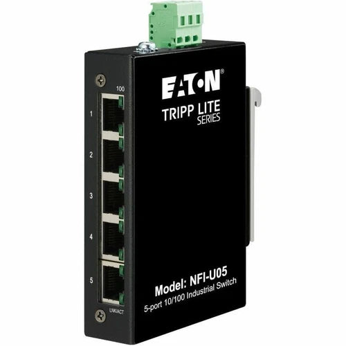 NFIU05 - Tripp Lite 5-Port 10/100Mbps DIN/Wall Mount Unmanaged Ethernet Switch