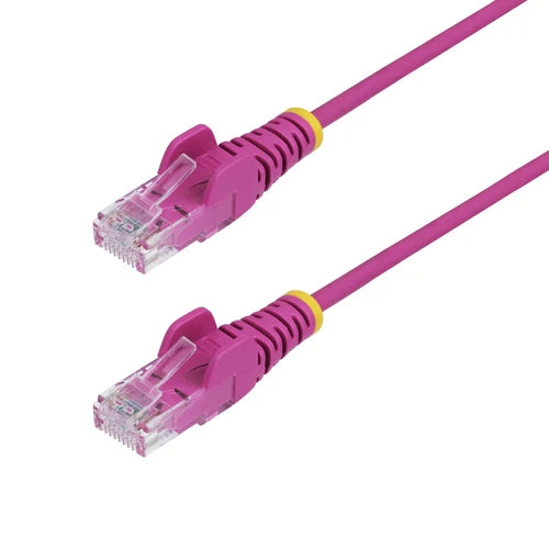 N6PAT25PKS - StarTech 25ft Pink Slim CAT6 Slim Snagless RJ45 UTP Ethernet Cable
