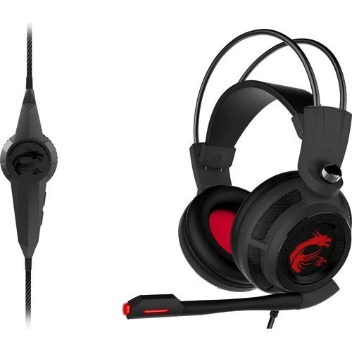 DS502HEADSET - MSI DS502 Gaming Headset Enhanced Virtual 7.1 Surround Sound