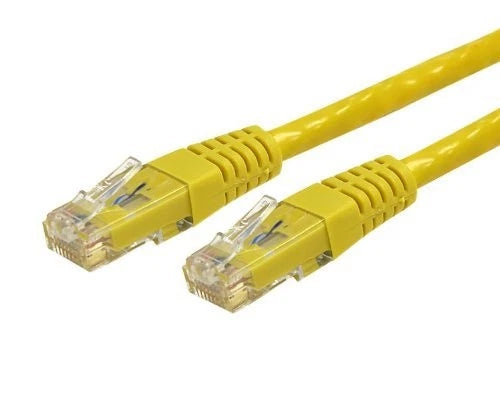 C6PATCH10YL - StarTech 10ft Cat 6 Yellow Molded RJ45 UTP Gigabit Cat6 Patch Cable