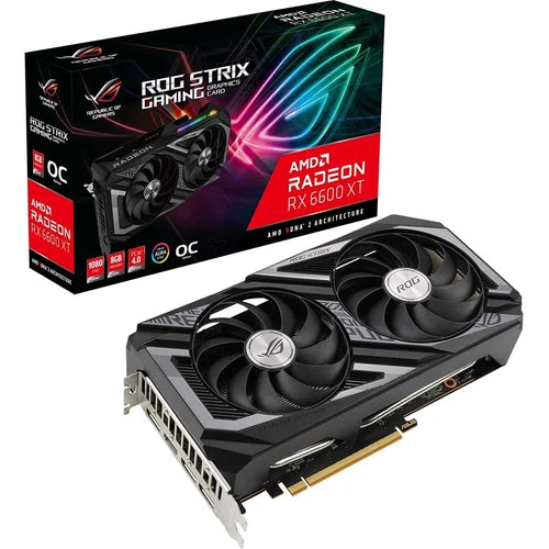 ROGSTRIXRX6600XTO8GGA - Asus ROG Strix AMD Radeon RX 6600 XT OC Edition Gaming Graphics Card