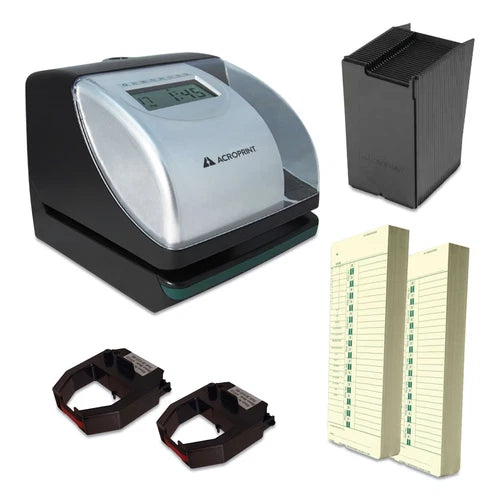 01-0182-200 - Acroprint ES700 Time Clock and Document Stamp Bundle
