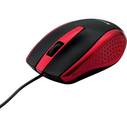 99742 - Verbatim Corded Notebook Optical Mouse Red