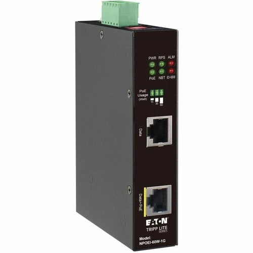 NPOEI60W1G - Tripp Lite Gigabit Ethernet PoE Injector Industrial 60W PoE++ IP30