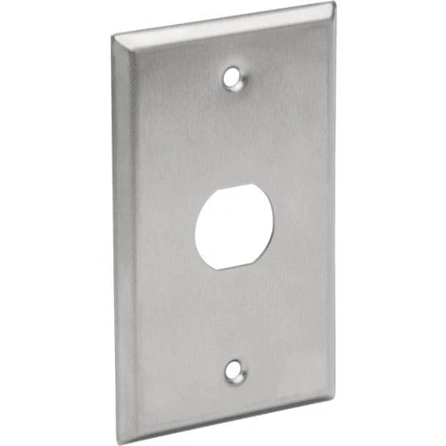 N206-FP01-IND - Eaton 1-Port Single Gang Faceplate Stainless Steel