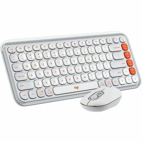920-013104 - Logitech Pop Icon Compact Keyboard and Mouse /Orange