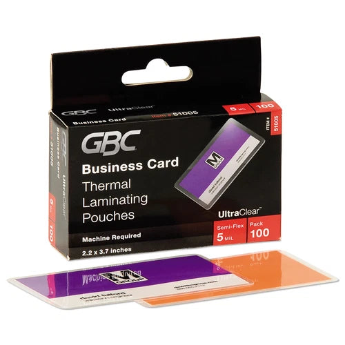51005CF - ACCO UltraClear Thermal Laminating Pouches 5mil 3.69x2.19