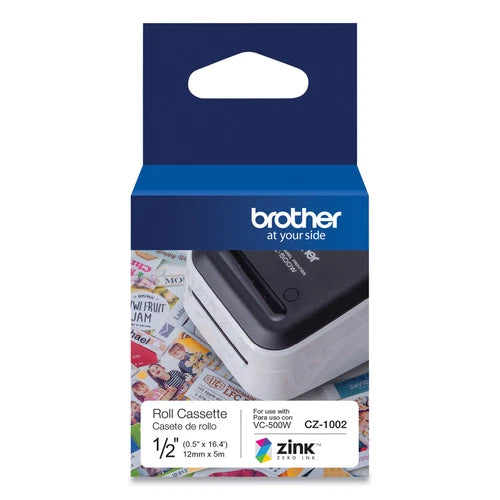 CZ1002 - Brother 1/2" 12MM Label Roll Cassette