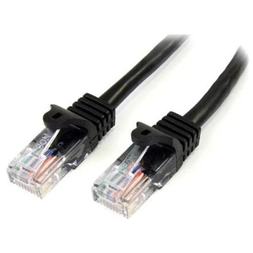 45PATCH6BK - StarTech 6ft Cat5e Black Snagless RJ45 UTP Cat 5e Patch Cable