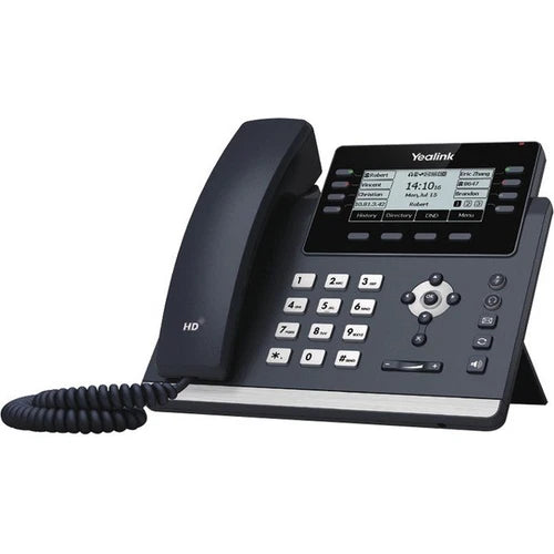 SIPT43U - Yealink T43U IP Phone Corded Corded Wall Mountable Classic