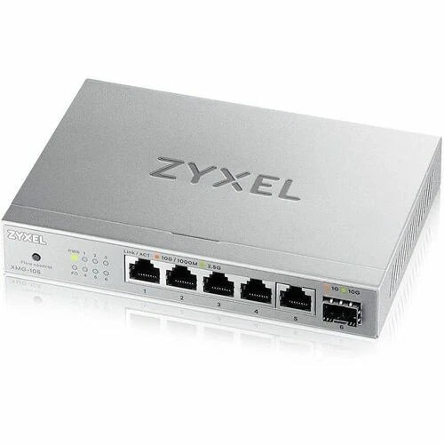 XMG105 - Zyxel 8-Port 2.5Gb MultiGig Ethernet Unmanaged Switch 5 x 100/1G/2.5G Ports +