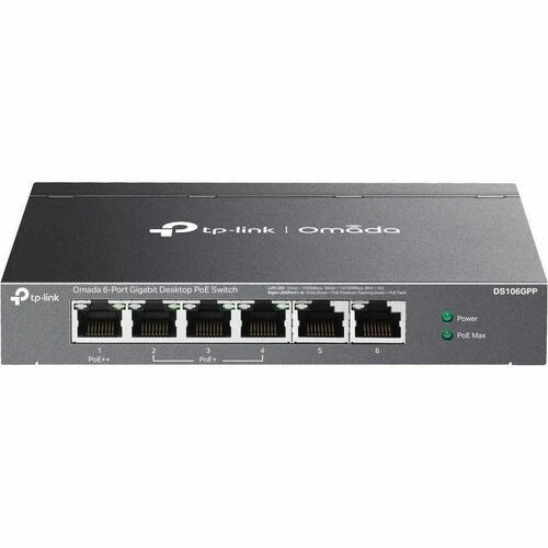 DS106GPP - TP-Link Omada 6-Port Gigabit Desktop Switch 3-Port PoE+ 1-Port PoE++