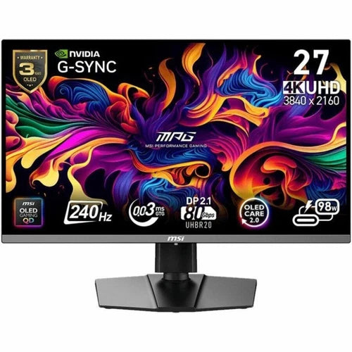 MPG272URXQDOLED - MSI 27" 3840 x 2160 Computer Monitor 240Hz Adaptive-Synch DP Port