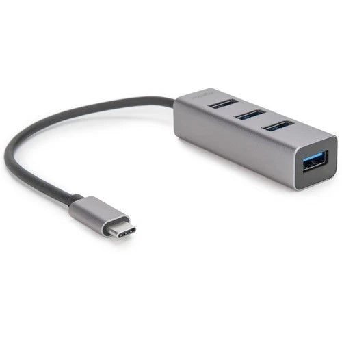 Y10A228-A1 - Rocstor Premium Portable 4 Port Aluminum Hub USB-C to 4x USB-A Hub USB 3.0