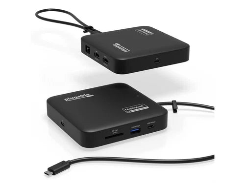 USBC-6950PDZ - Plugable USB 3.0 or USB C to HDMI Adapter Extends to 4x Monitors