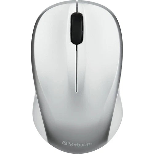 99777 - Verbatim Silent Wireless Blue LED Mouse Wireless Silver Multi Button