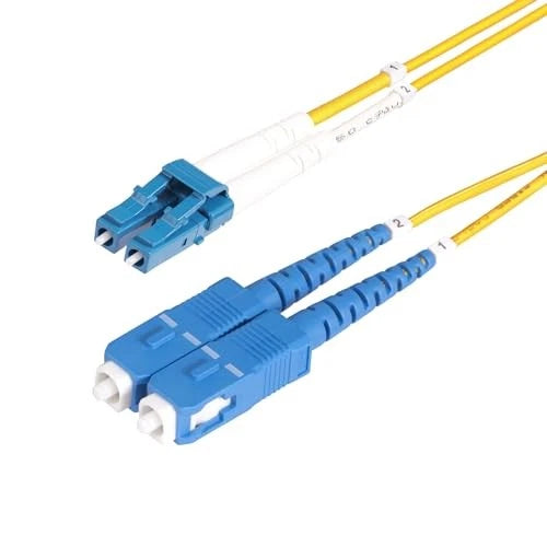 SMLCSC-OS2-15M - StarTech 15m 49.2ft LC to SC UPC OS2 Single Mode Duplex Fiber Optic Cable