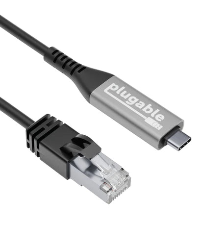 USBC-E1000-2M - Plugable USB C to Ethernet Cable: USBC to RJ45 Ethernet Cord