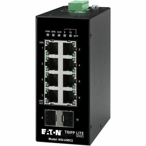 NGIU08C2 - Tripp Lite Ethernet Switch Unmanaged 8Port Industrial DIN Mount