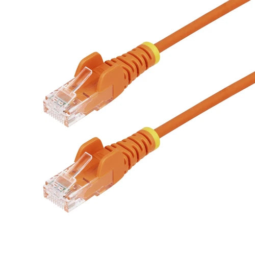 N6PAT50ORS - StarTech 50ft Orange Slim CAT6 Slim Snagless RJ45 UTP Ethernet Cable