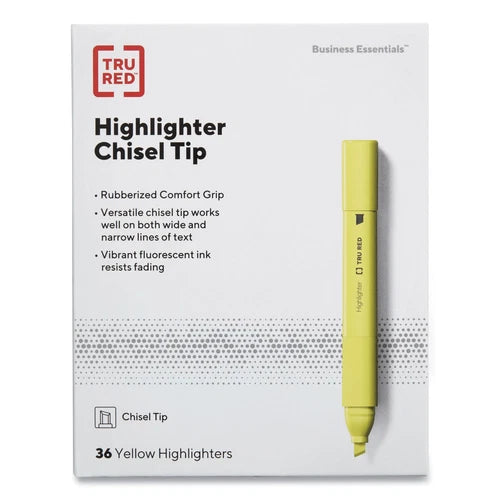 TR54582CC - TRU RED TRU Chisel Tip Highlighter Ink 3