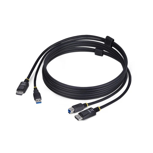 DU1226-KVM-CABLE - StarTech 6ft 1.8m DisplayPort and USB 5Gbps KVM Cable 4K 60Hz