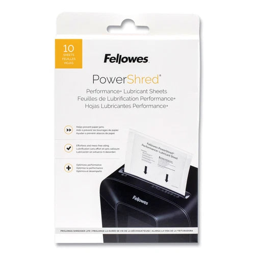 4015501 - Fellowes 8.5 x 6 Powershred Performance+ Lubricant Sheets