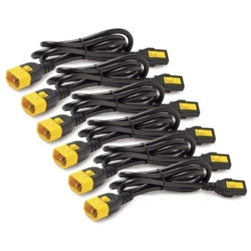 AP8702SWW - APC by Schneider Electric Power Cord Kit 6 EA Locking C13 to C14 0.6m