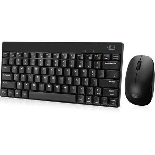 WKB1100CB - Adesso WKB-1100CB Wireless Spill Resistant Mini Keyboard & Mouse Combo