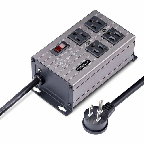 4N515S8-POWER-STRIP - StarTech 4-Outlet Industrial Power Strip 125V/15A UL Listed