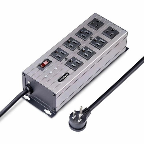 8N515S12POWERSTRIP - StarTech 8-Outlet Industrial Power Strip 125V/15A