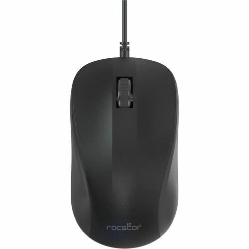 Y10P021-B1 - Rocstor Premium M11 USB Wired Contoured Optical Mouse