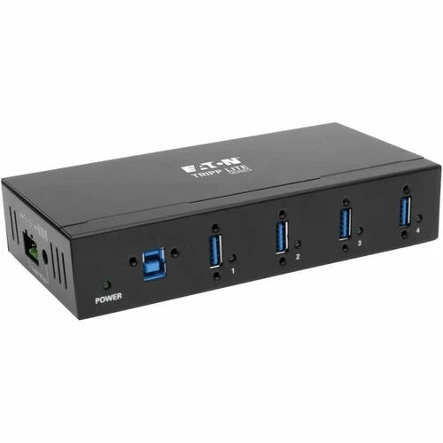 U360004IND - Tripp Lite 4-Port Industrial USB 3.0 SuperSpeed Hub 15KV ESD ImmUnity Metal