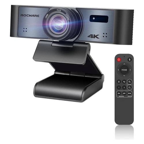 684514110853 - Rocware ROCWARE RC16 4K Webcam Ultra HD USB Tracking Zoom Flip