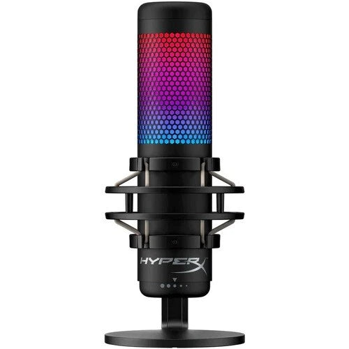 4P5P7AA - HP HyperX QuadCast S Wired Condenser Microphone Tap-to-Mute Sensor LED