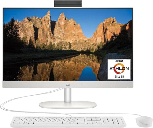 7H0U0AAABA - HP 24-cr0010 24" FHD All-in-One Computer 7120U 8GB 256GB SSD W11H