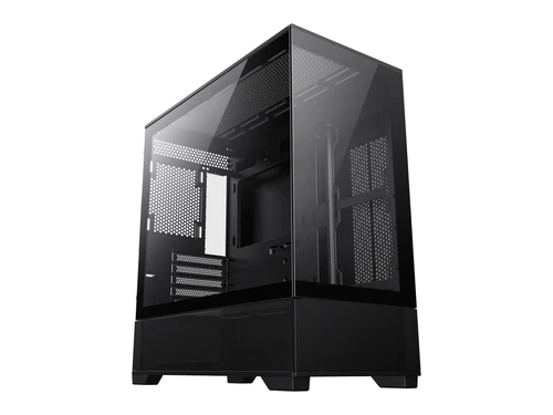 VISTAMB - GameMax Black USB3.0 Micro-ATX Tower Tempered Glass Computer Case. Fan